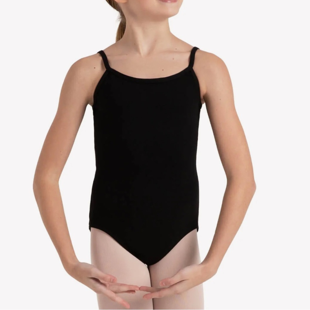 Capezio Black Spaghetti Strap Leotard